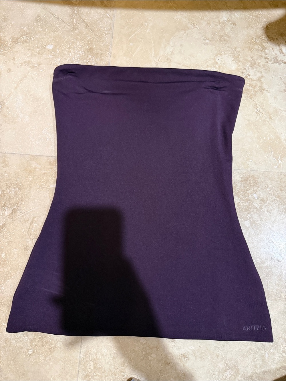 Aritzia Strapless Tube Top in Plum